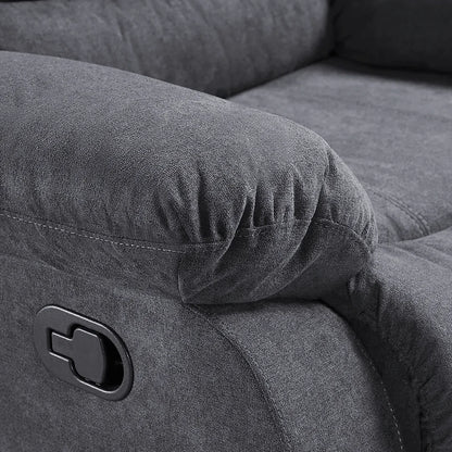Roma Fabric Recliner Sofa Arm Chair Grey