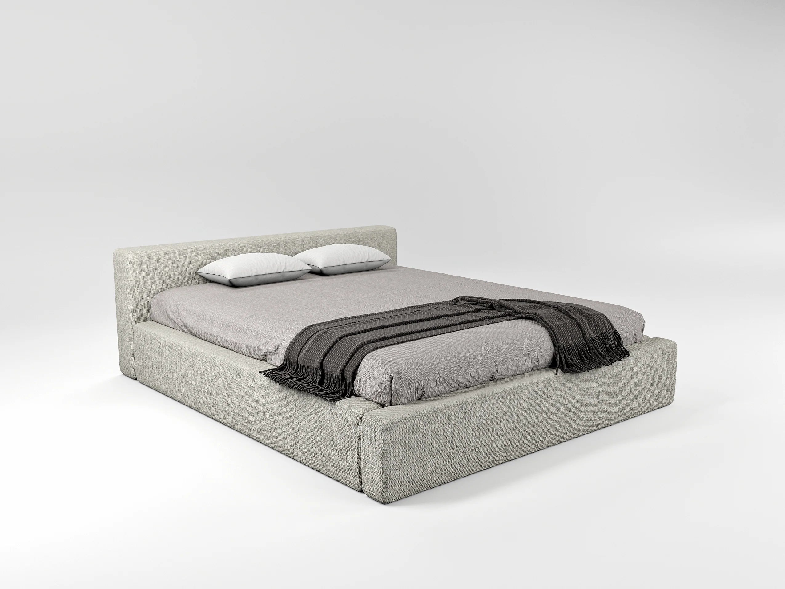 Malvern Boucle Low Bed Frame