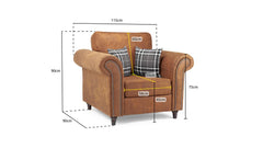 Manervia Sofa Armchair - Tan