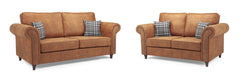 Manervia Sofa Set - Tan