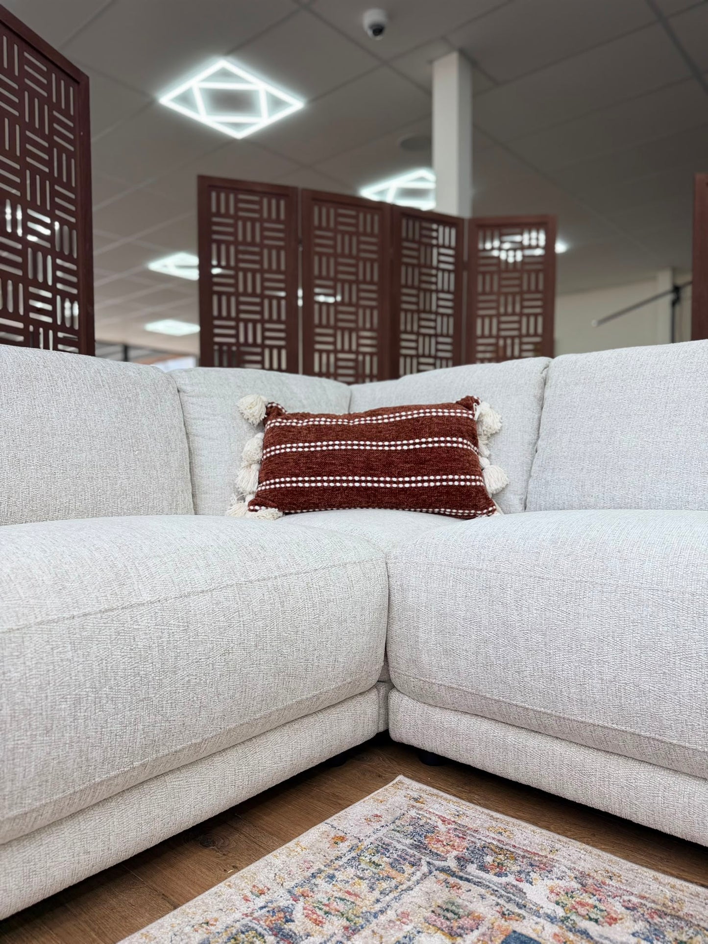 Marlow Beige Large Corner Sofa