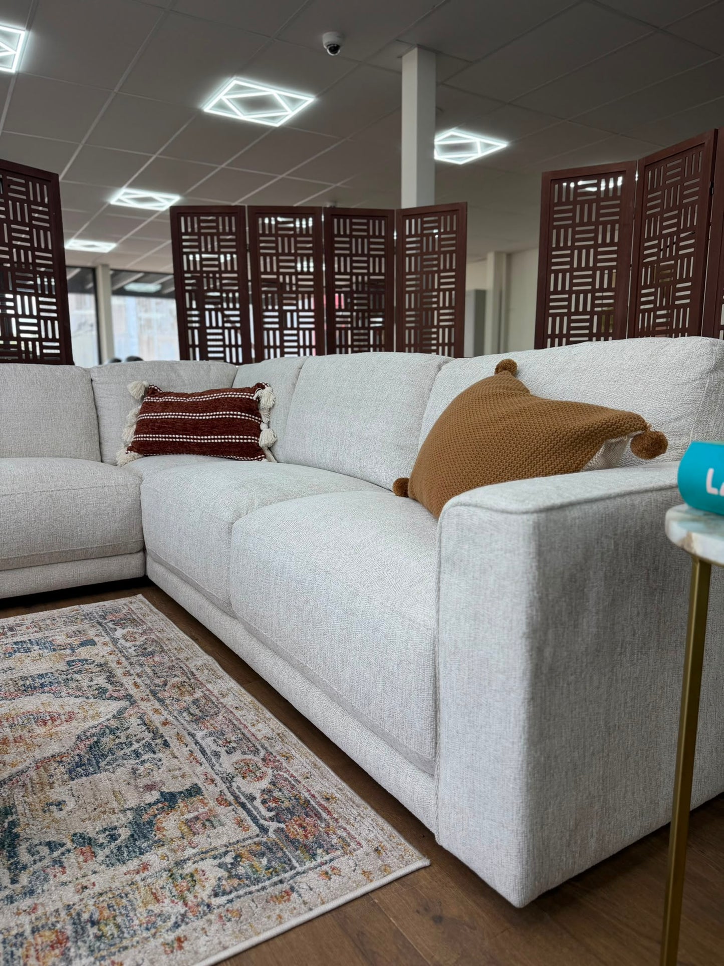 Marlow Beige Large Corner Sofa