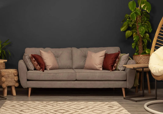 Maxen 3 Seater Sofa Grey