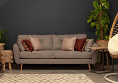 Maxen 3 Seater Sofa Grey