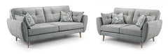 Maxen Sofa Set - Grey