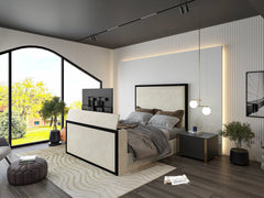 Melaya Metal Electric TV Bed