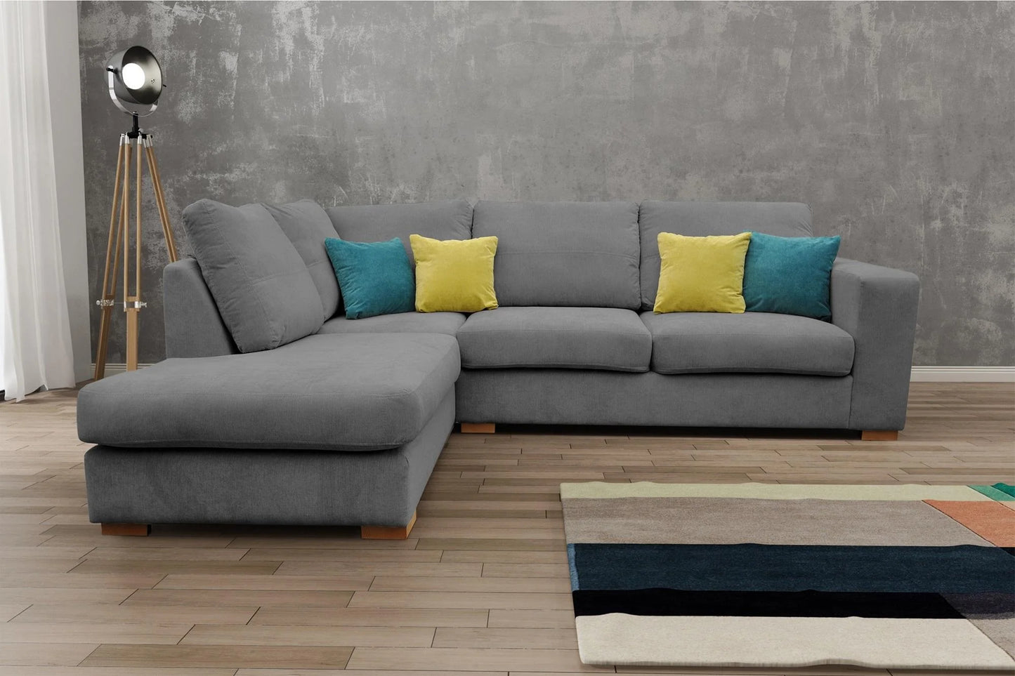 Melody Fabric Corner Sofa - Left Configuration