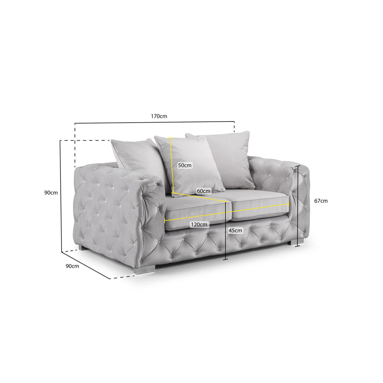 Ankara Sofa Set - Slate