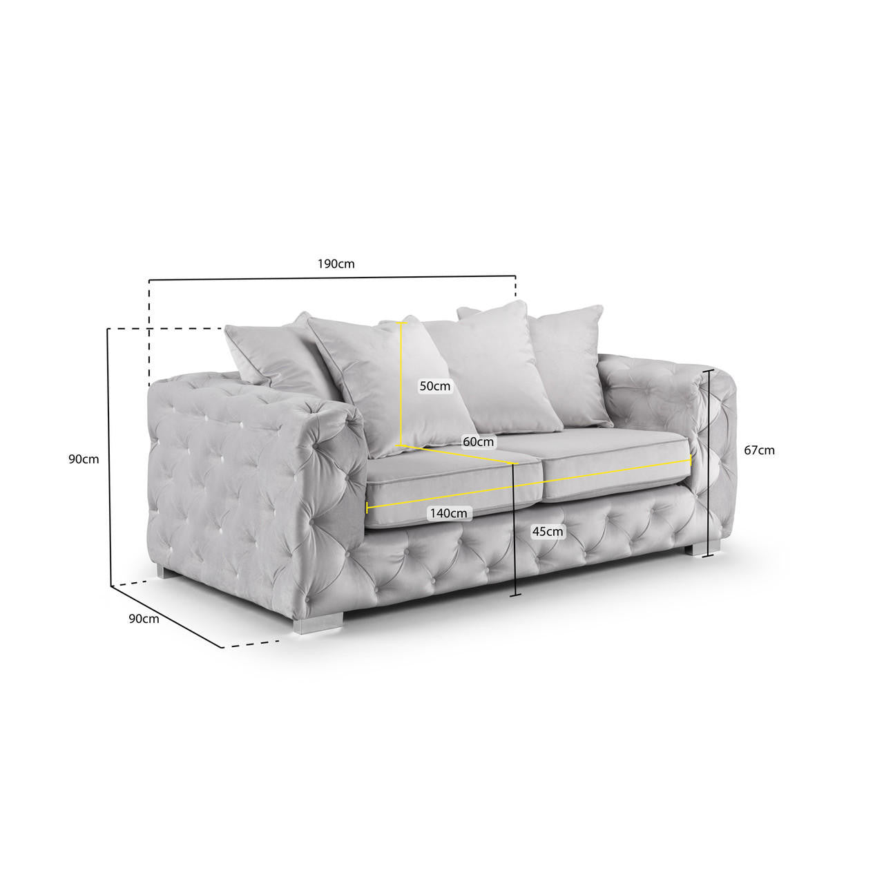 Ankara Sofa Set - Slate