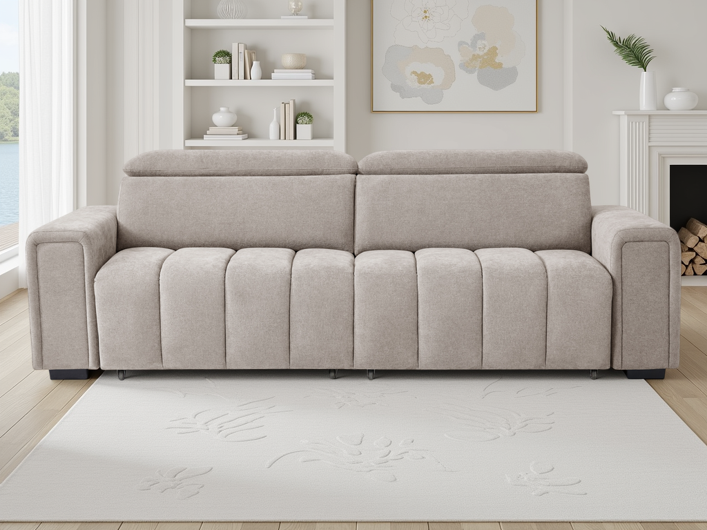 Molly 3 Seater Electric Sofa Bed - Beige