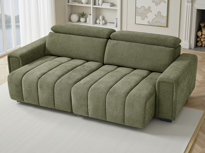 Molly 3 Seater Electric Sofa Bed - Green
