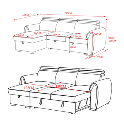 Montrose Universal Storage Sofa Bed - Dark Grey