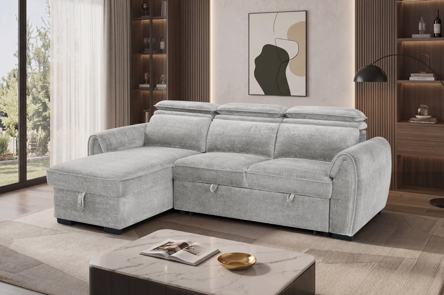 Montrose Universal Storage Sofa Bed - Grey ( Pre-Order )