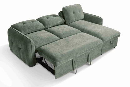 Moscow Universal Corner Sofabed With Storage - Olive