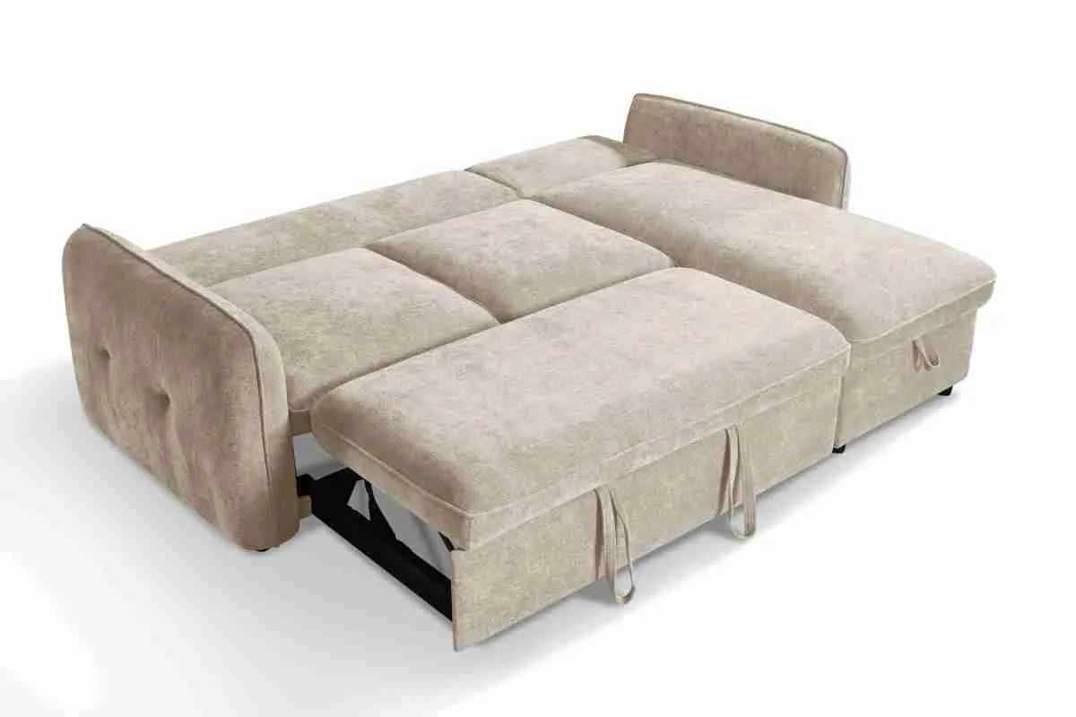 Moscow Universal Corner Sofabed With Storage - Beige