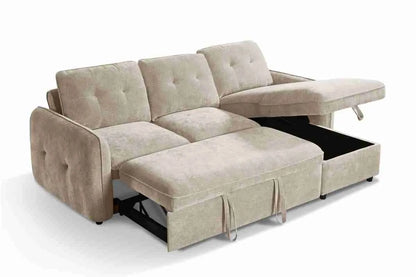 Moscow Universal Corner Sofabed With Storage - Beige