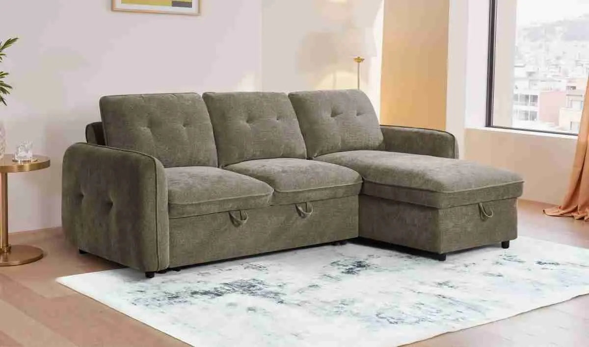 Moscow Universal Corner Sofabed With Storage - Brown
