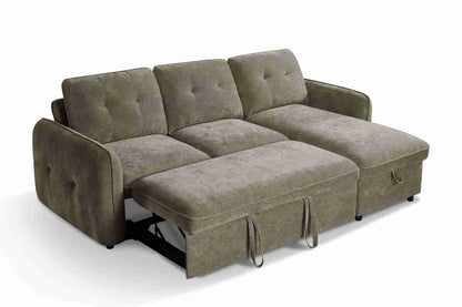 Moscow Universal Corner Sofabed With Storage - Brown
