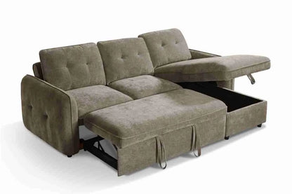 Moscow Universal Corner Sofabed With Storage - Brown