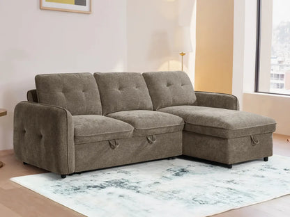 Moscow Universal Corner Sofabed With Storage - Brown