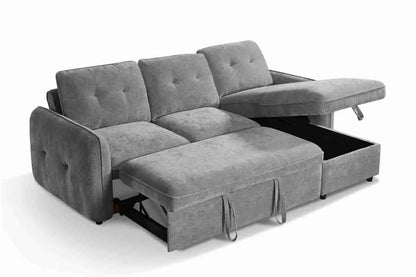 Moscow Universal Corner Sofabed With Storage - Grey