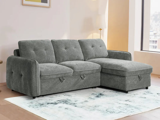 Moscow Universal Corner Sofabed With Storage - Grey