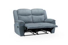 Myra Recliner Fabric 2 Seater Sofa - Grey