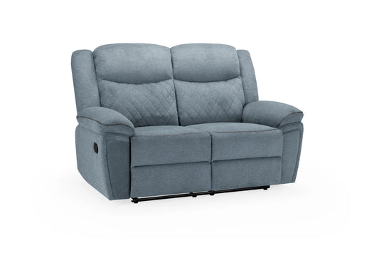 Myra Recliner Fabric 2 Seater Sofa - Grey