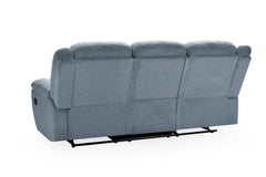 Myra Recliner Fabric 3 Seater Sofa - Grey