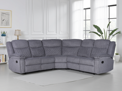 Myra Recliner Large Corner Sofa Set - Grey