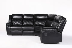 Myra Recliner Leather Large Corner Sofa Set