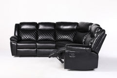 Myra Recliner Leather Large Corner Sofa Set