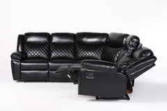 Myra Recliner Leather Large Corner Sofa Set
