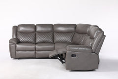 Myra Recliner Leather Large Corner Sofa Set