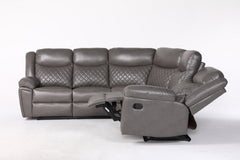 Myra Recliner Leather Large Corner Sofa Set
