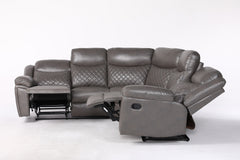 Myra Recliner Leather Large Corner Sofa Set