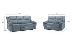 Myra Recliner 3+2 Seater Sofa Set - Grey