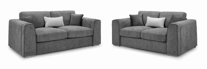 Naples 3+2 Seater Sofa Set - Grey