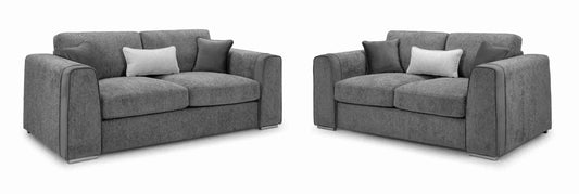 Naples 3+2 Seater Sofa Set - Grey