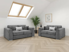 Naples 3+2 Seater Sofa Set - Grey