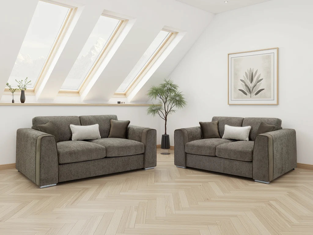 Naples 3+2 Seater Sofa Set - Mocha