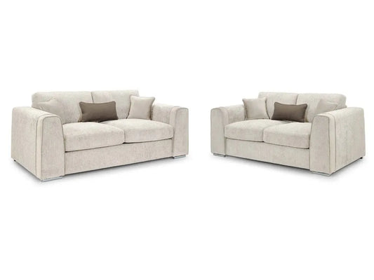 Naples 3+2+1 Seater Sofa Set - Beige