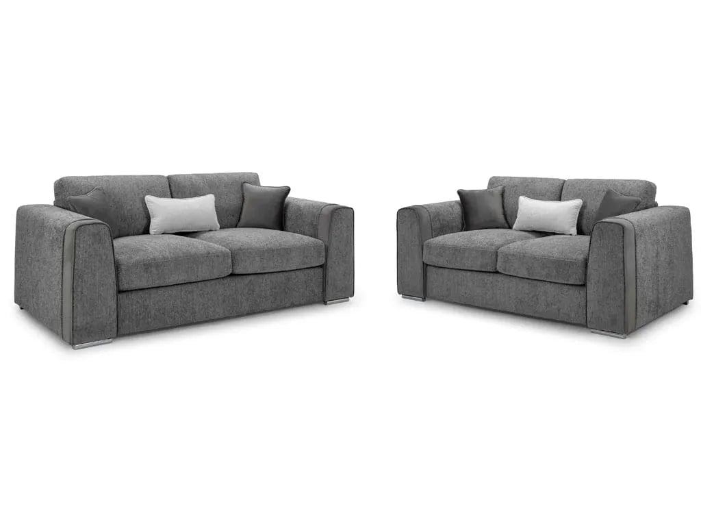 Naples 3+2+1 Seater Sofa Set - Grey