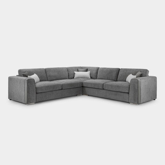 Naples Sofa Grey Large Corner