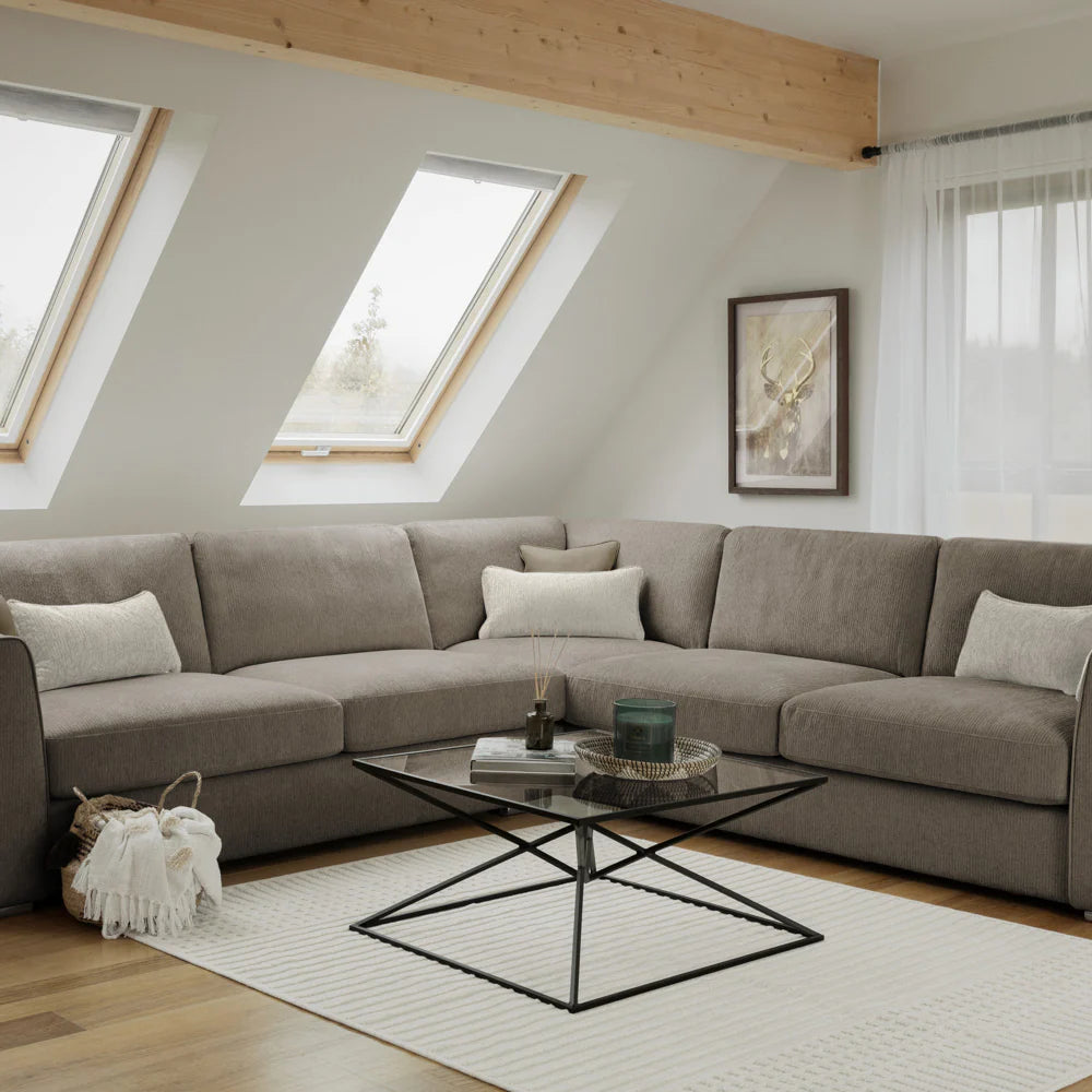Naples Sofa Mocha Large Corner