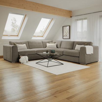 Naples Sofa Mocha Large Corner
