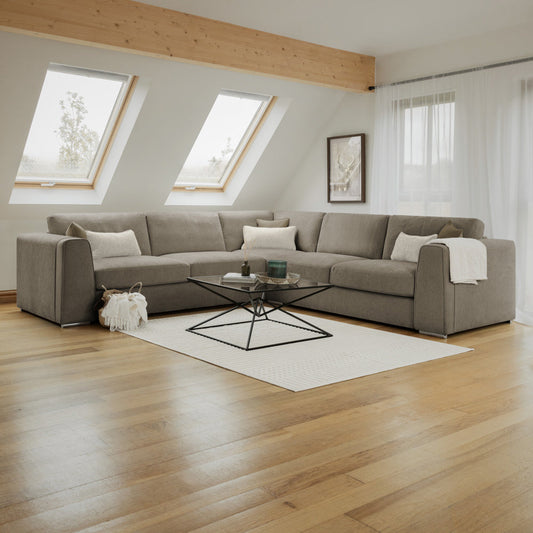 Naples Sofa Mocha Large Corner