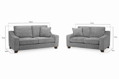 Nebraska 3+2+1 Sofa Set