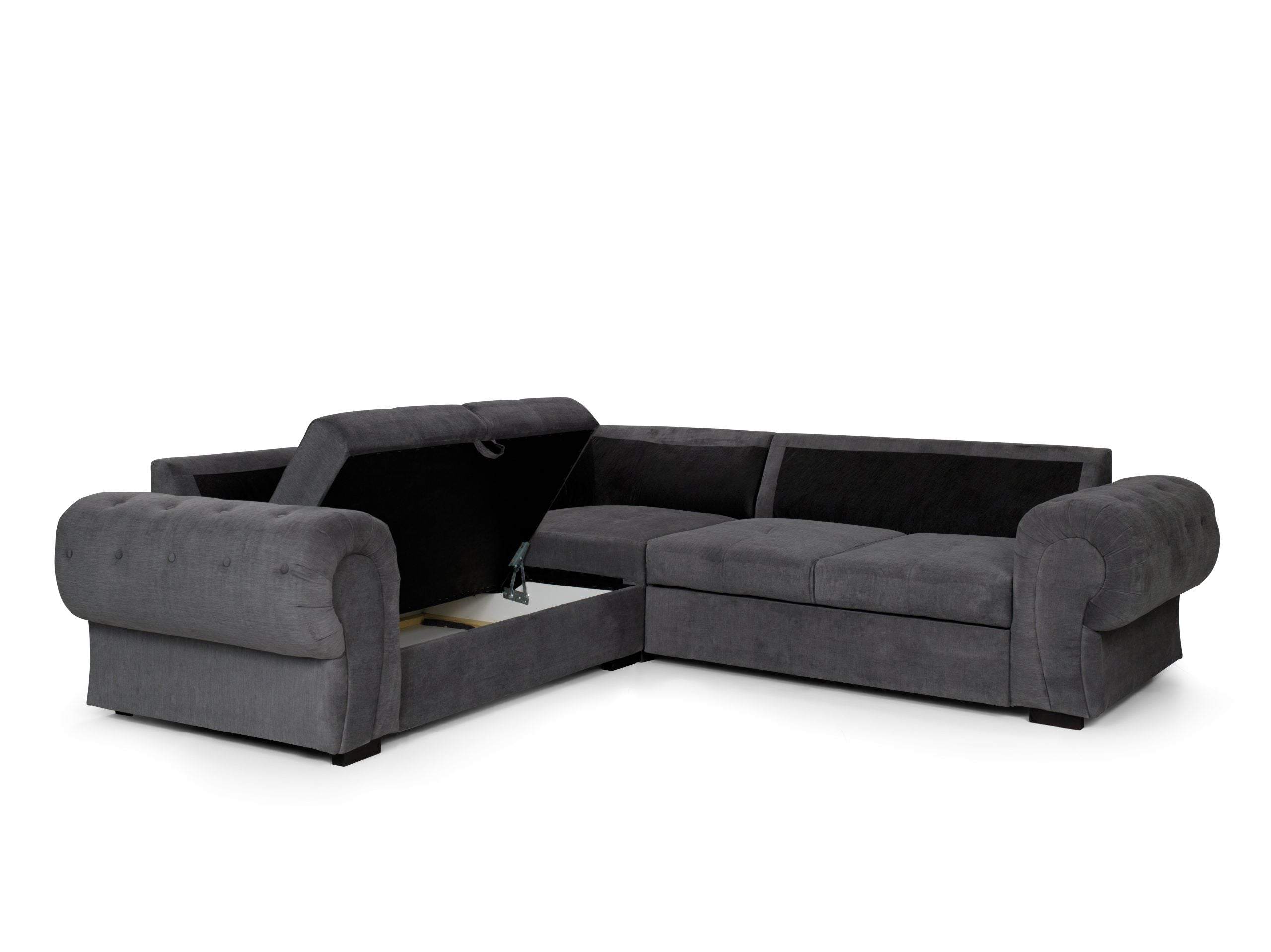 Niko Full Back Corner Sofa - Graphite