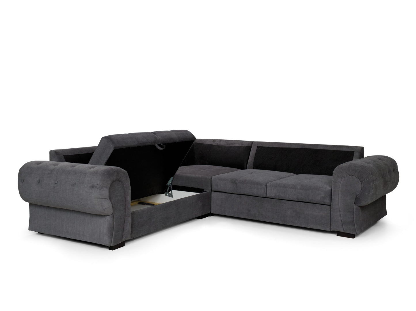 Niko Full Back Corner Sofa - Graphite